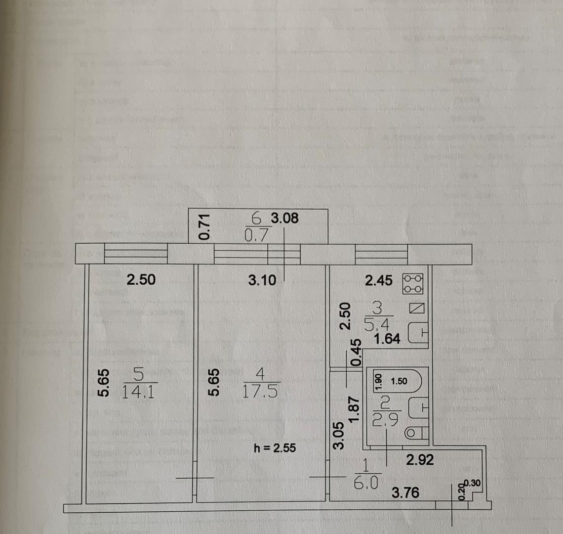 Купить 2-комнатную квартиру, 46 кв.м, на Гвардейская улица, 24 - Казань |  Альтера